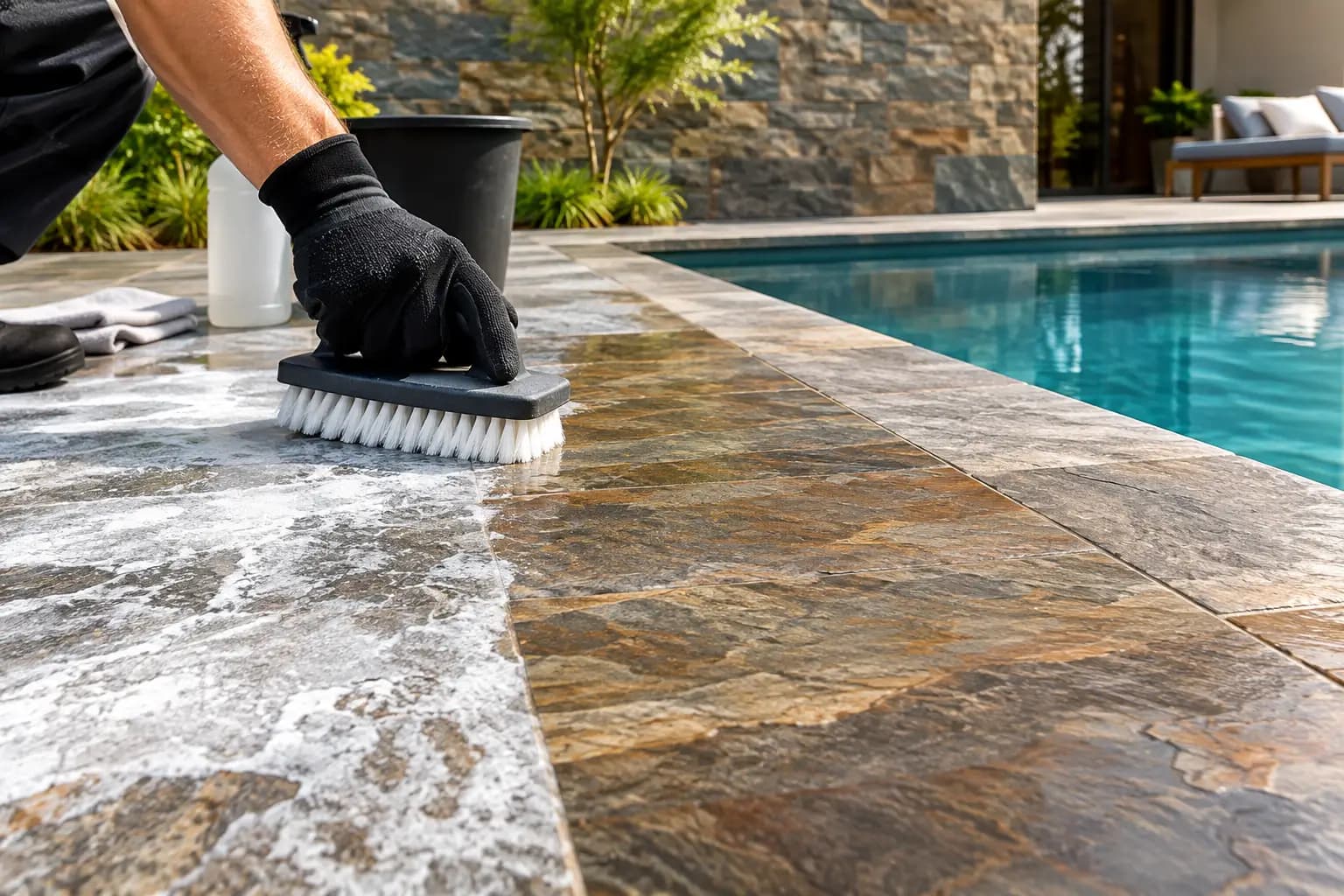 Como remover eflorescência em pedras naturais