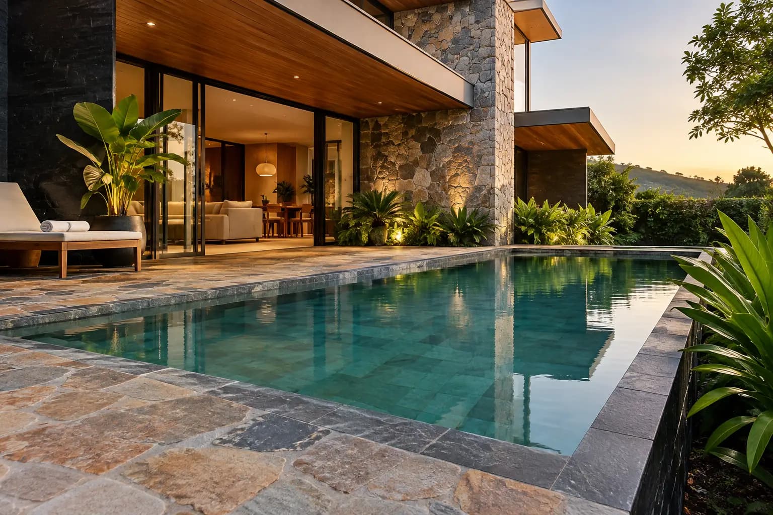 Fachadas biofílicas para casas contemporâneas